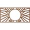 Ekena Millwork Hoover Wood Fretwork Pierced Ceiling Medallion, Walnut, 16"W x 8"H x 5 7/8"ID x 1/4"T CMWP16X08X0250HOWA - alternate 2